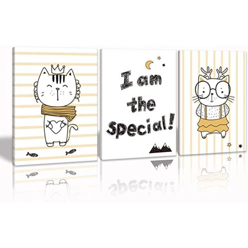 3 Panels Modern Framed Canvas Wall Art Poster Frames-Original Frame