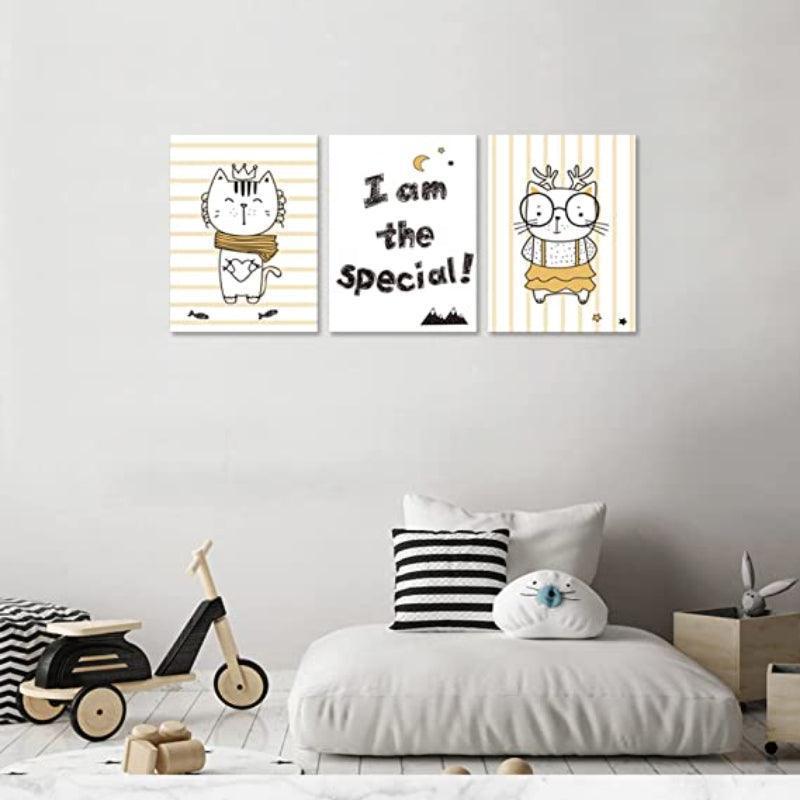 3 Panels Modern Framed Canvas Wall Art Poster Frames-Original Frame