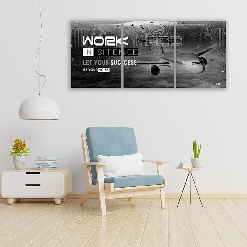 Inspirational Wall Art Canvas Set For Motivation And Success-Original Frame