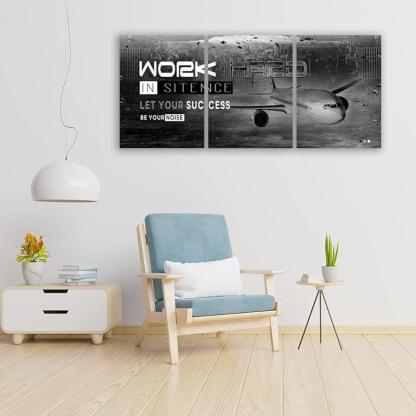 Inspirational Wall Art Canvas Set For Motivation And Success-Original Frame