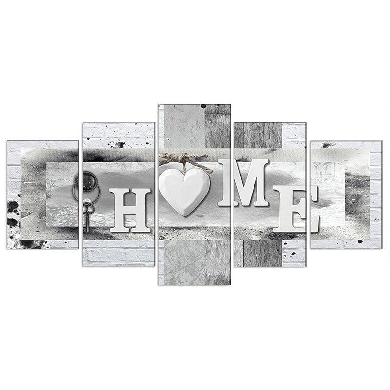 Orchid Flowers Canvas Print Abstract Floral Artwork-Original Frame