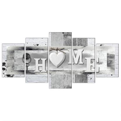 Orchid Flowers Canvas Print Abstract Floral Artwork-Original Frame