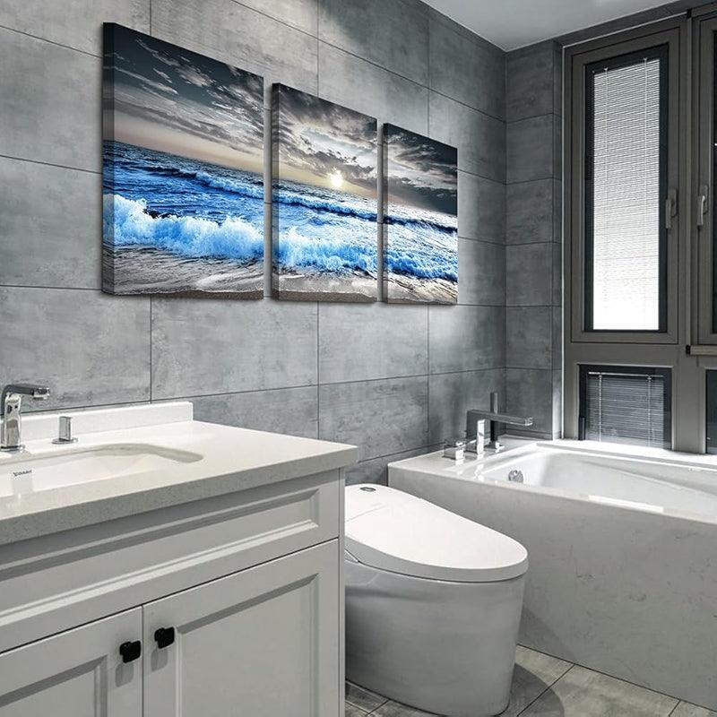 Abstract Mountain Forest Landscapes Canvas Wall Art Set-Original Frame