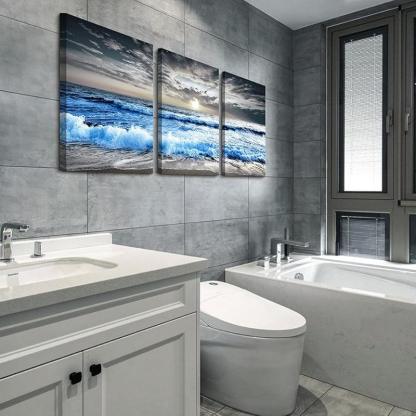 Abstract Mountain Forest Landscapes Canvas Wall Art Set-Original Frame