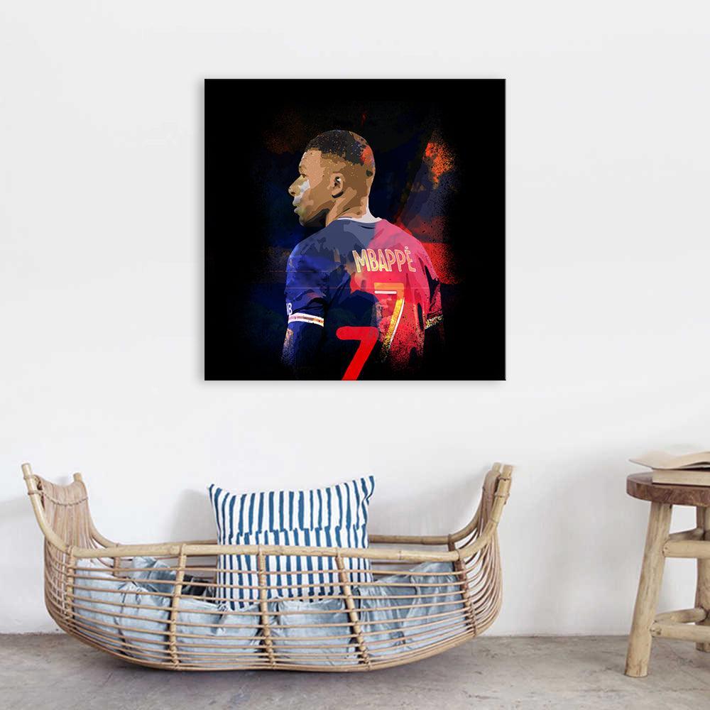 Mbappé 1 Piece HD Multi Panel Canvas Wall Art Frame-Original Frame