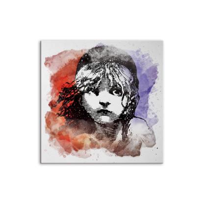 Watercolor Girl 1 Piece HD Multi Panel Canvas Wall Art Frame-Original Frame