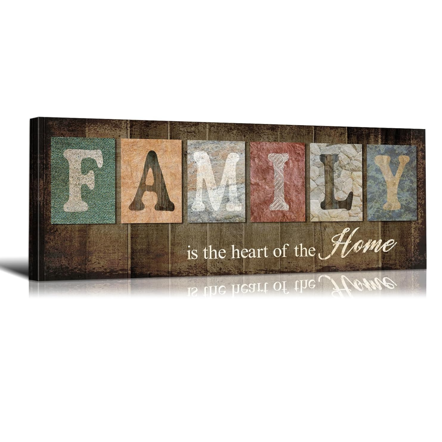 Family Sign Canvas Décor Painting 5 Pieces Wall Art