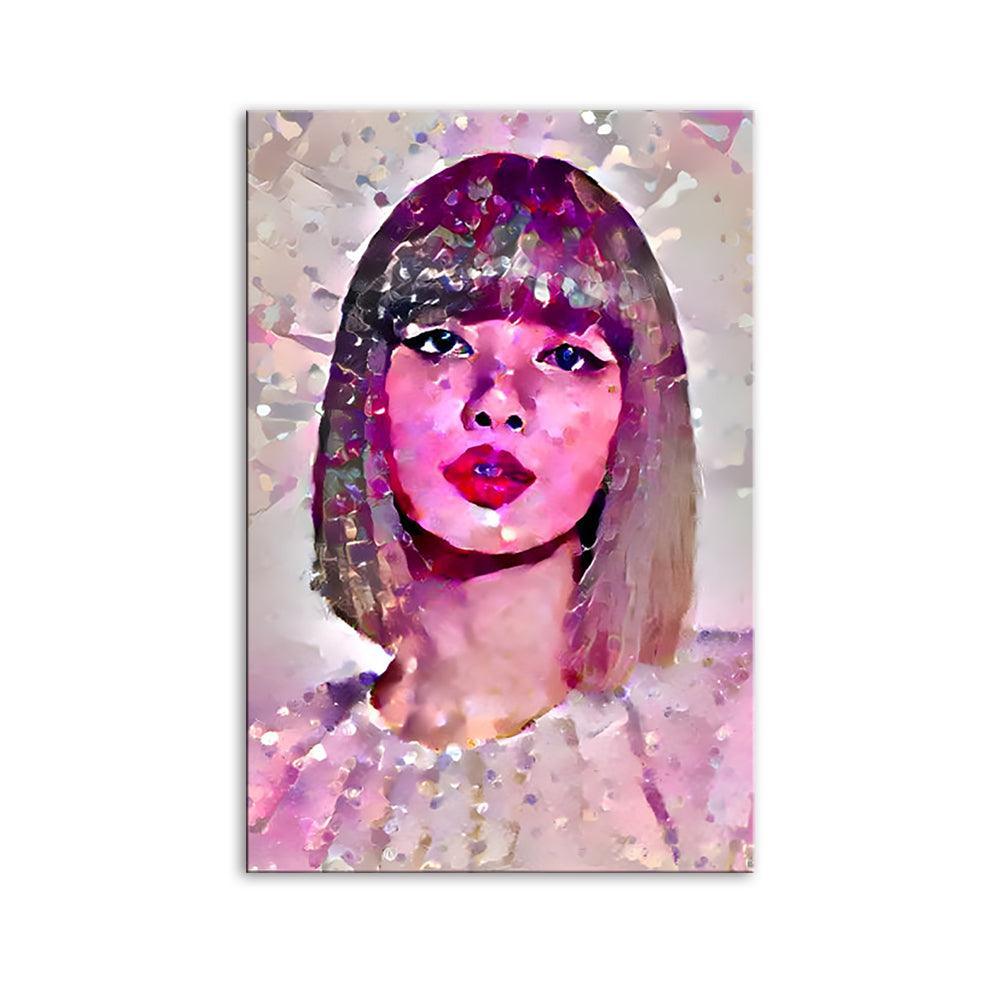 Blonde Pop Artist 1 Piece HD Multi Panel Canvas Wall Art Frame-Original Frame