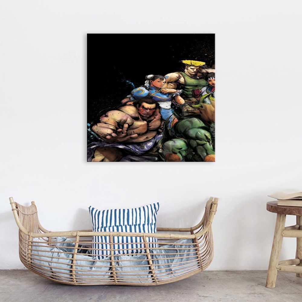 Cartoon Fighter Team 1 Piece HD Multi Panel Canvas Wall Art Frame-Original Frame