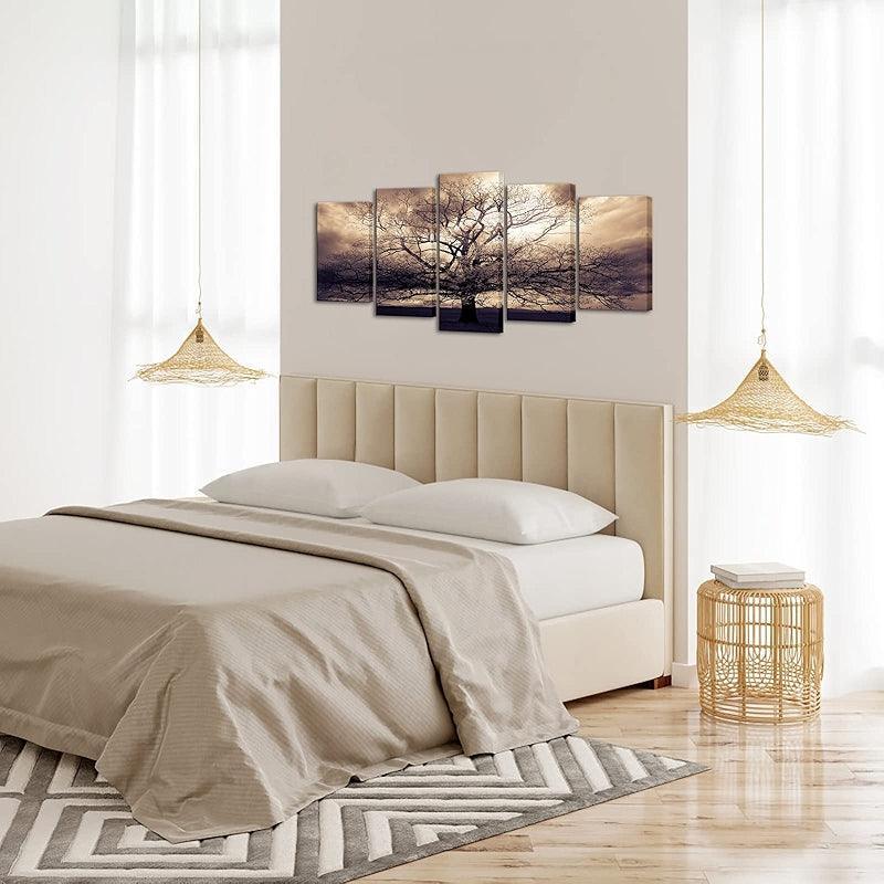 Majestic Oak Tree Canvas Wall Art Set-Original Frame