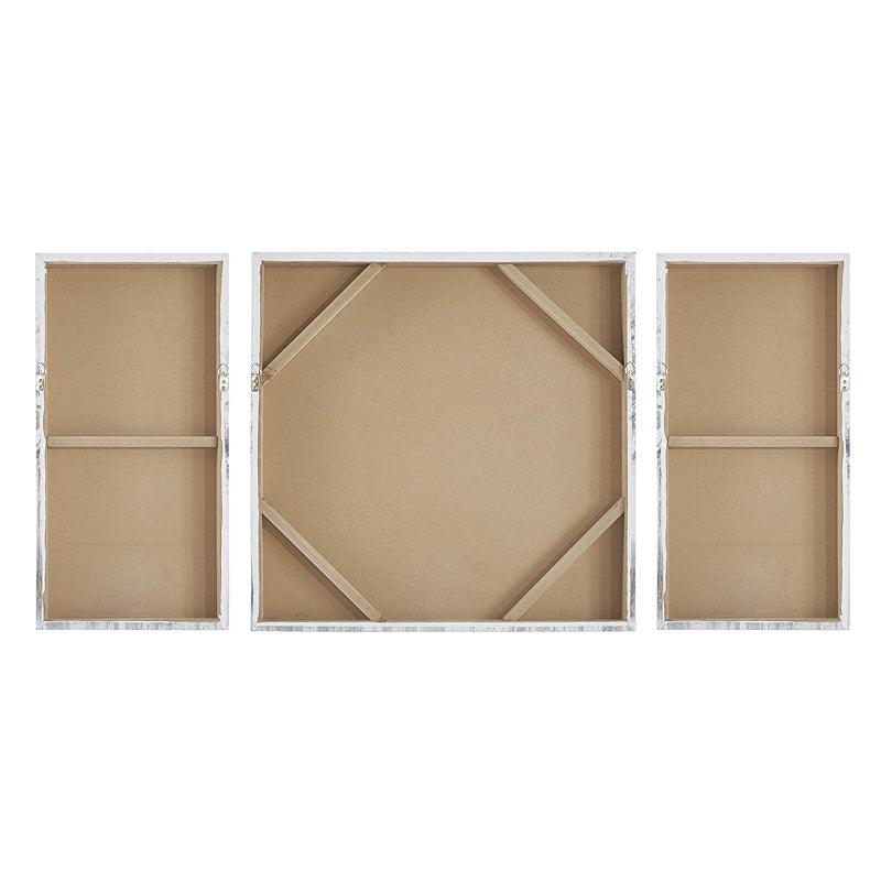 Triptych Scenery Watercolor Canvas Wall Art-Original Frame