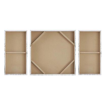 Triptych Scenery Watercolor Canvas Wall Art-Original Frame