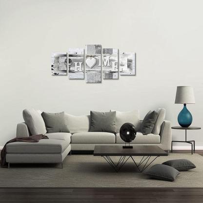 Orchid Flowers Canvas Print Abstract Floral Artwork-Original Frame