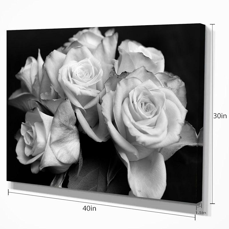 Classic Rose Canvas Wall Art-Original Frame