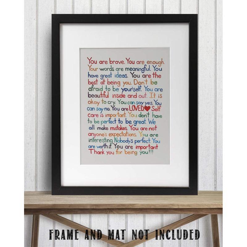 Inspirational Wall Art Print Ready To Frame-Original Frame