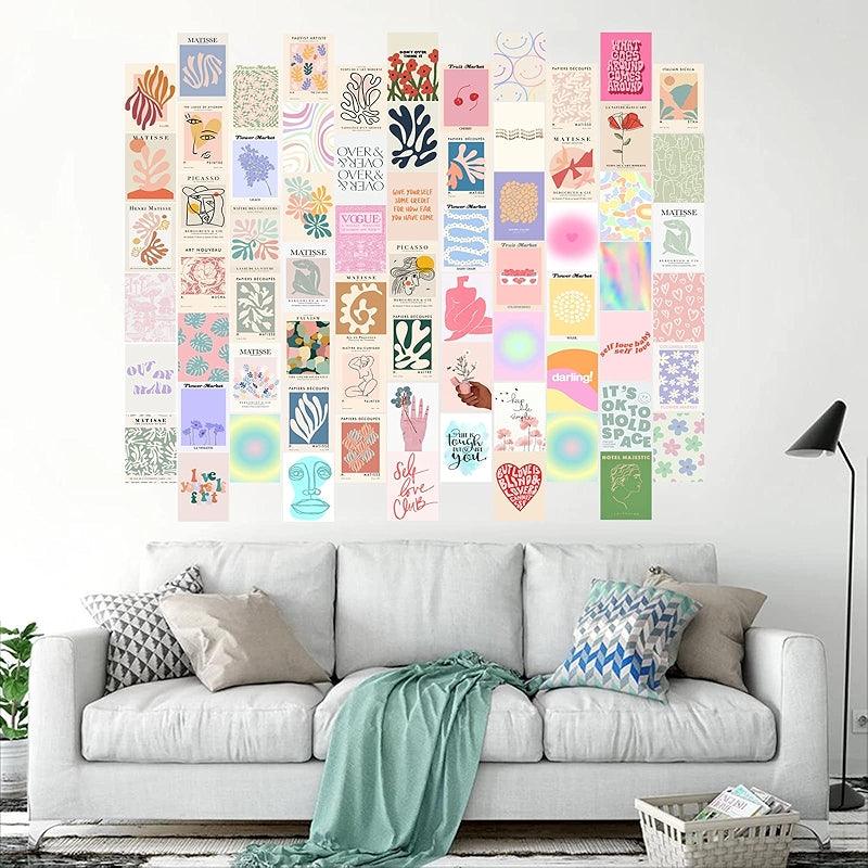 Dark Academia Wall Collage Kit With 70 Aesthetic Pictures-Original Frame