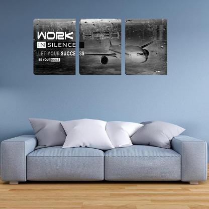 Inspirational Wall Art Canvas Set For Motivation And Success-Original Frame