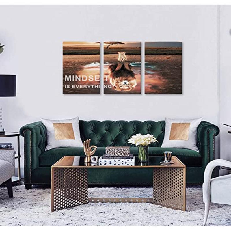 3 Panels Modern Framed Canvas Wall Art Poster Frames-Original Frame