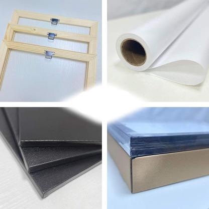 3 Panels Modern Framed Canvas Wall Art Poster Frames-Original Frame