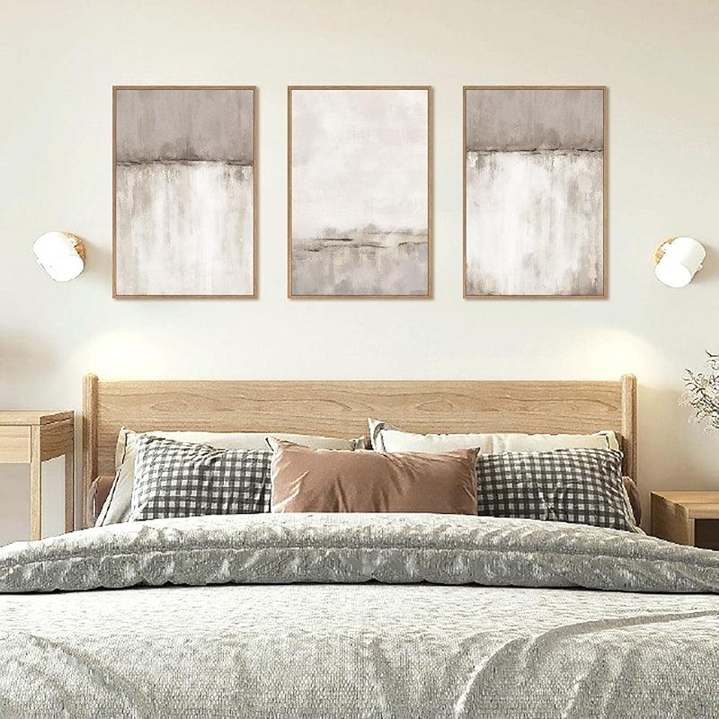 5 Pieces Textured Landscape Abstract Wall Art-Original Frame