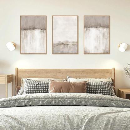 5 Pieces Textured Landscape Abstract Wall Art-Original Frame