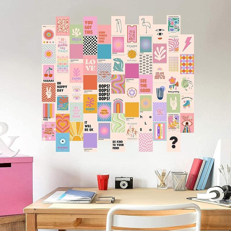 Dark Academia Wall Collage Kit With 70 Aesthetic Pictures-Original Frame