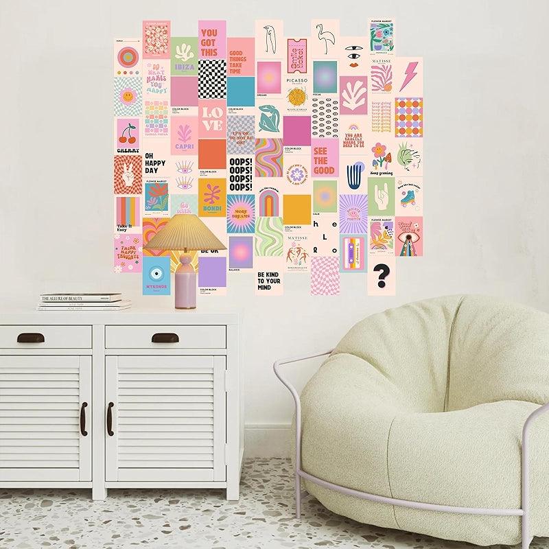 Dark Academia Wall Collage Kit With 70 Aesthetic Pictures-Original Frame