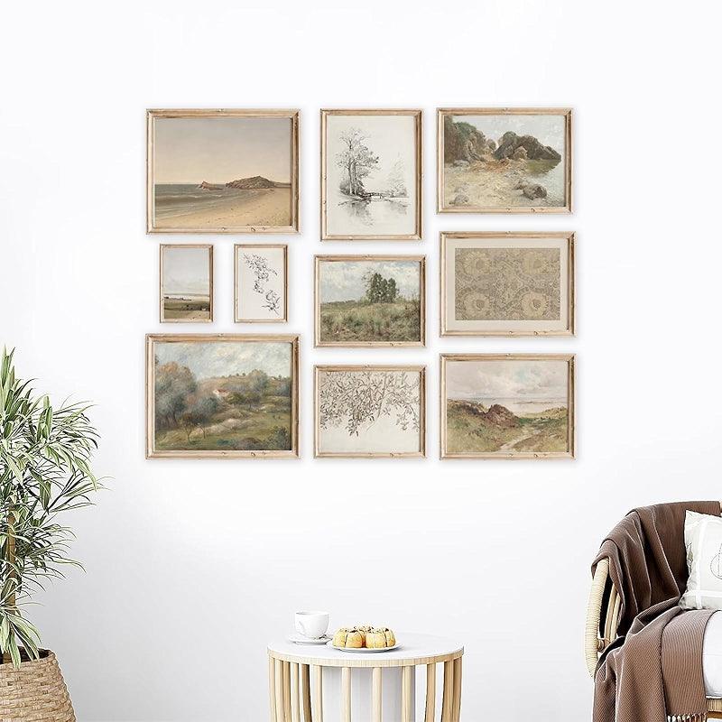 Dark Academia Wall Collage Kit With 70 Aesthetic Pictures-Original Frame