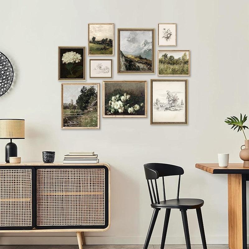 Dark Academia Wall Collage Kit With 70 Aesthetic Pictures-Original Frame