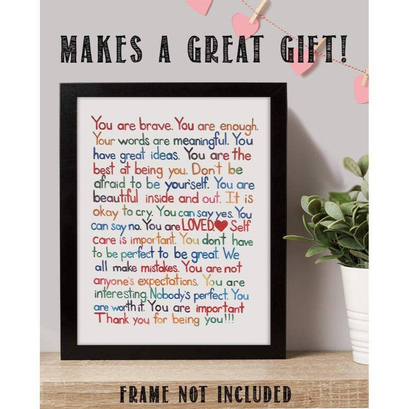 Inspirational Wall Art Print Ready To Frame-Original Frame