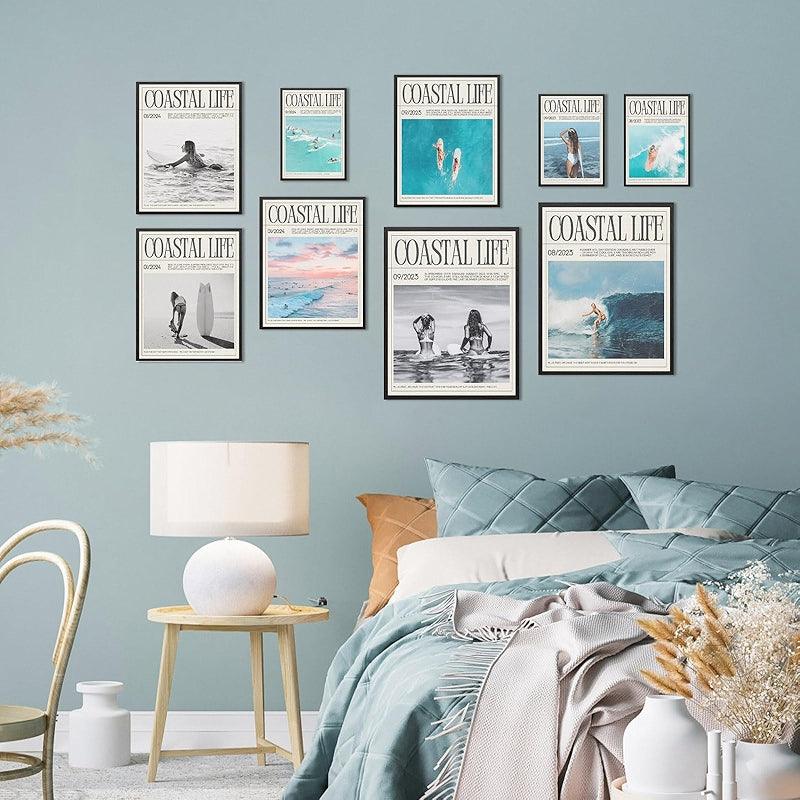 Whimsical And Coastal Art Collection Set-Original Frame