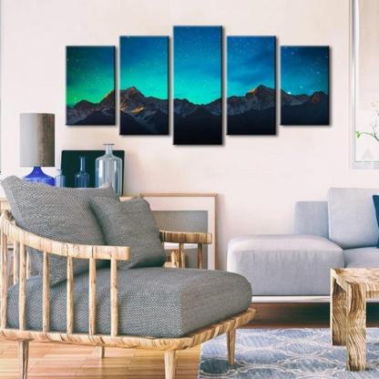 5 Piece Tranquil Landscapes And Timeless Elegance Collection-Original Frame