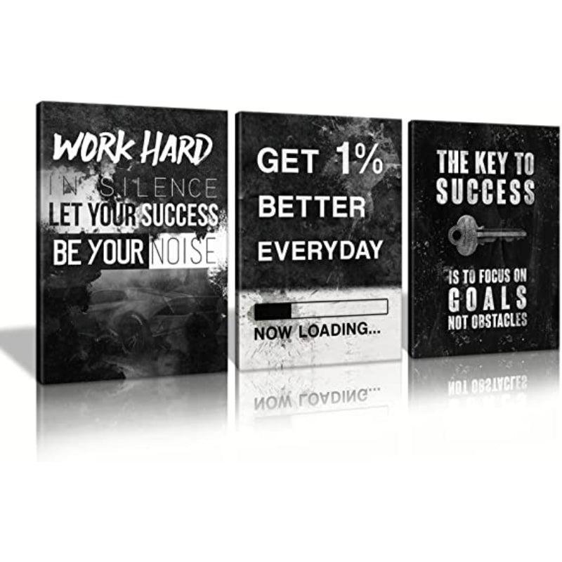 3 Panels Modern Framed Canvas Wall Art Poster Frames-Original Frame