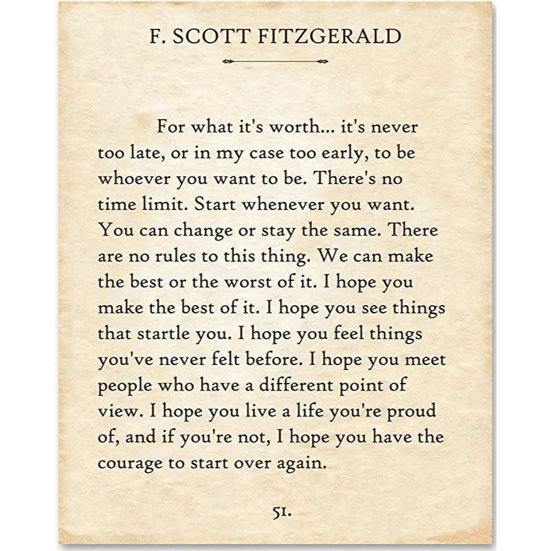 Quotes Book Page Wall Art Print-Original Frame