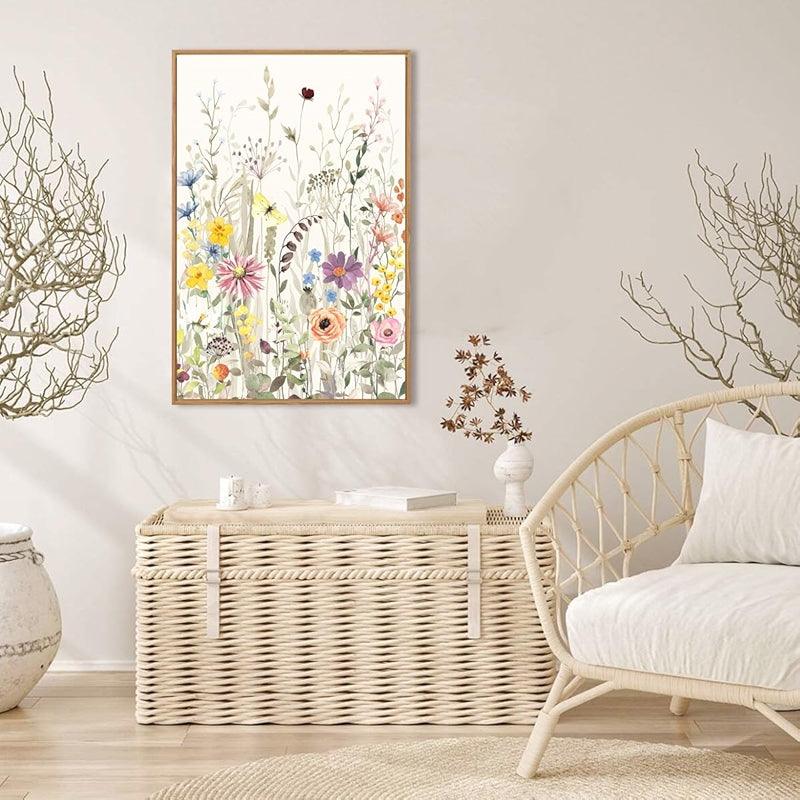 Neutral Botanical Plant Canvas Art Set Of Six-Original Frame