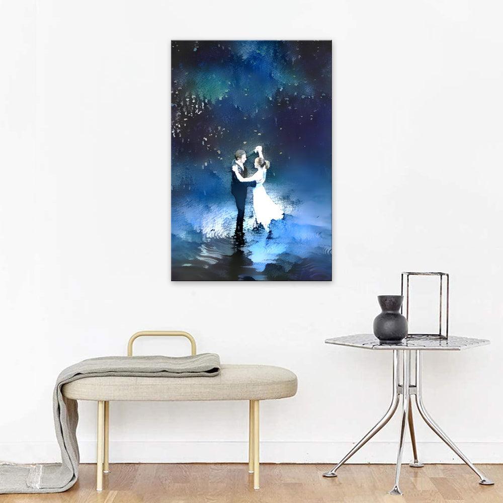 The Blue Dance 1 Piece HD Multi Panel Canvas Wall Art Frame-Original Frame