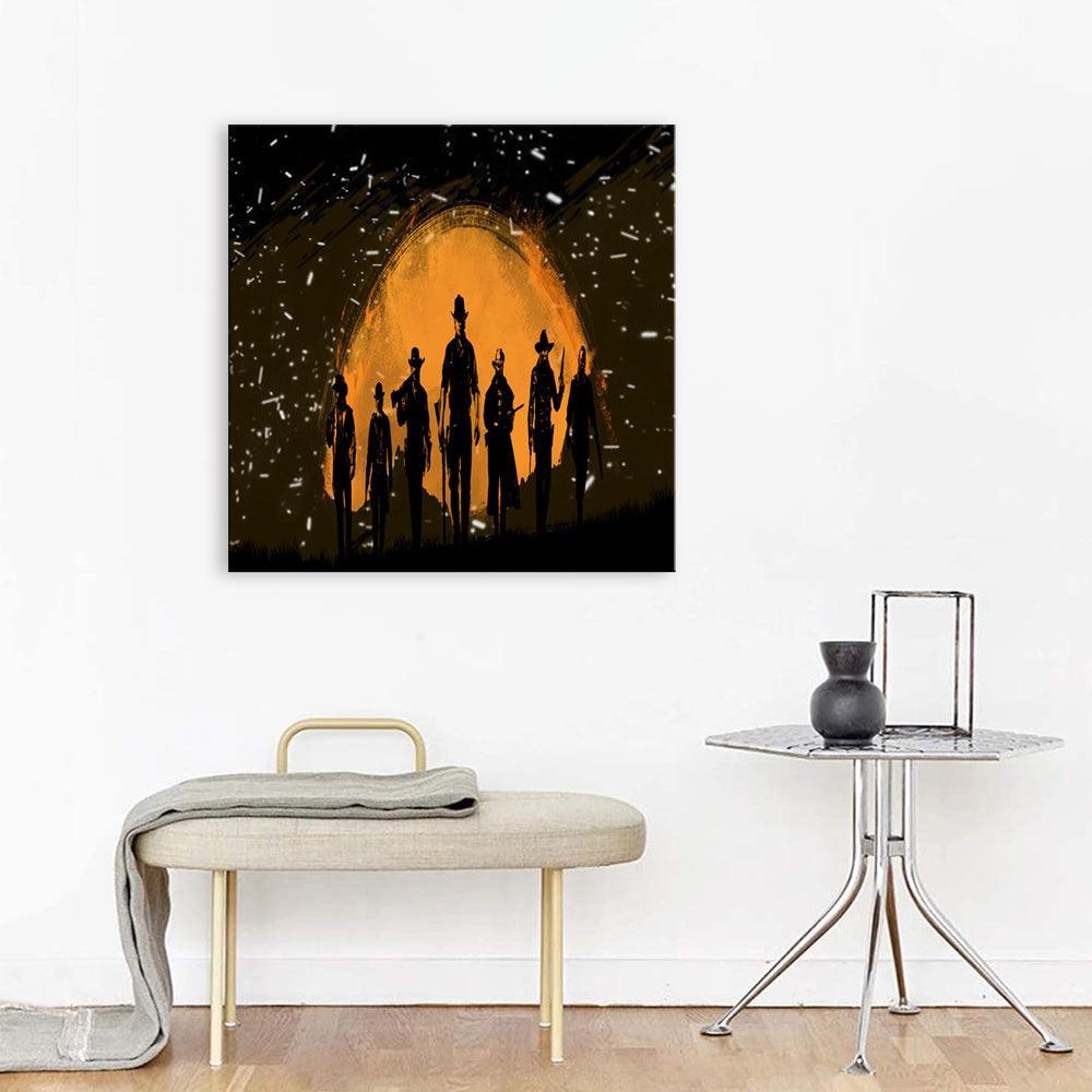 Yellow The Walking Dead 1 Piece HD Multi Panel Canvas Wall Art Frame-Original Frame
