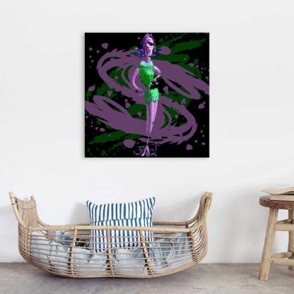 Monsters Inc Celia 1 Piece HD Multi Panel Canvas Wall Art Frame-Original Frame