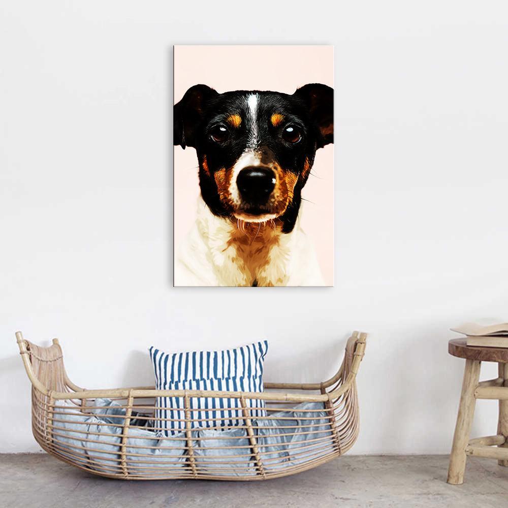 1 Piece Dog HD Multi Panel Canvas Wall Art Frame-Original Frame