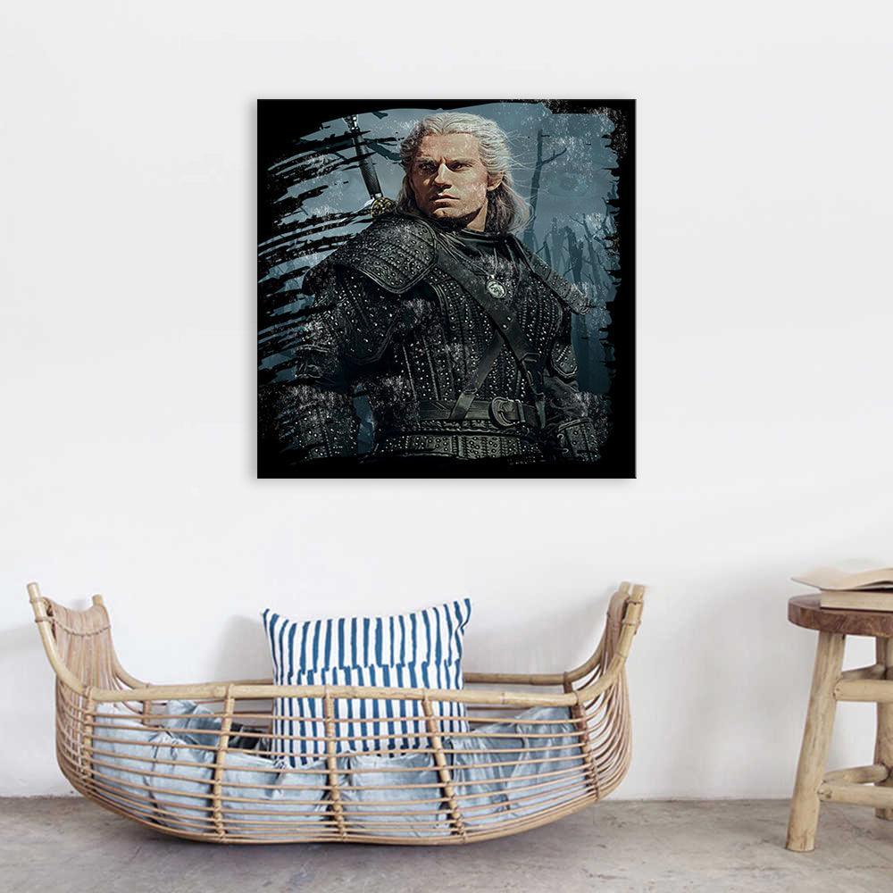 Snow Warrior 1 Piece HD Multi Panel Canvas Wall Art Frame-Original Frame