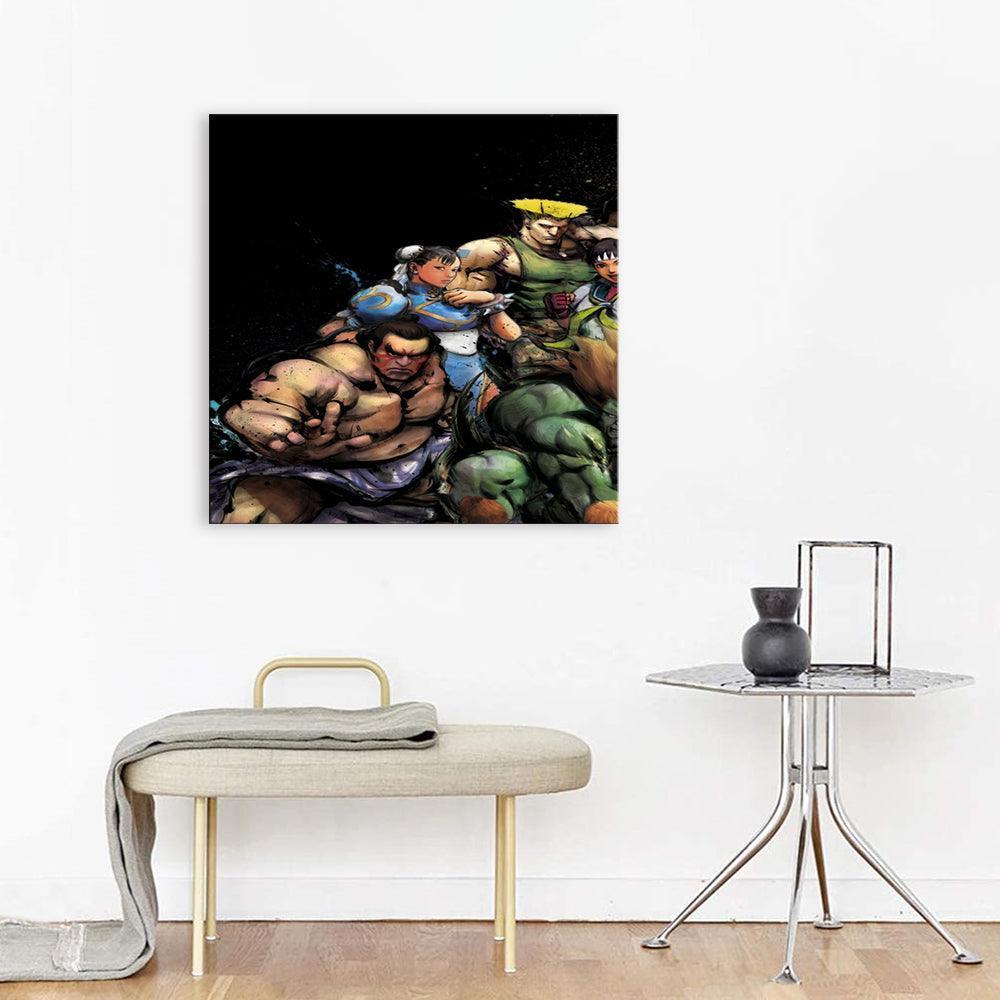 Cartoon Fighter Team 1 Piece HD Multi Panel Canvas Wall Art Frame-Original Frame