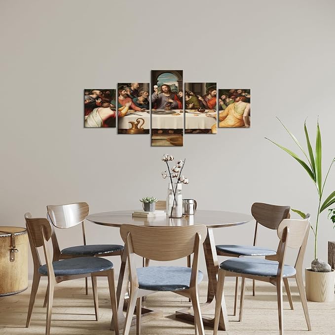 Christian Canvas Décor Painting 5 Pieces Wall Art