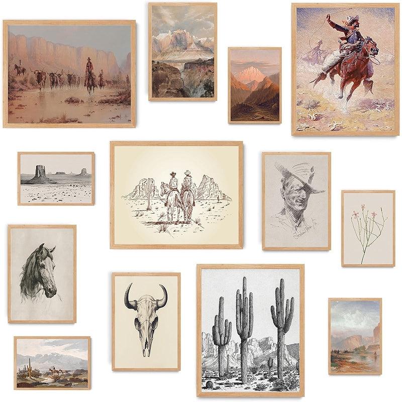 Dark Academia Wall Collage Kit With 70 Aesthetic Pictures-Original Frame
