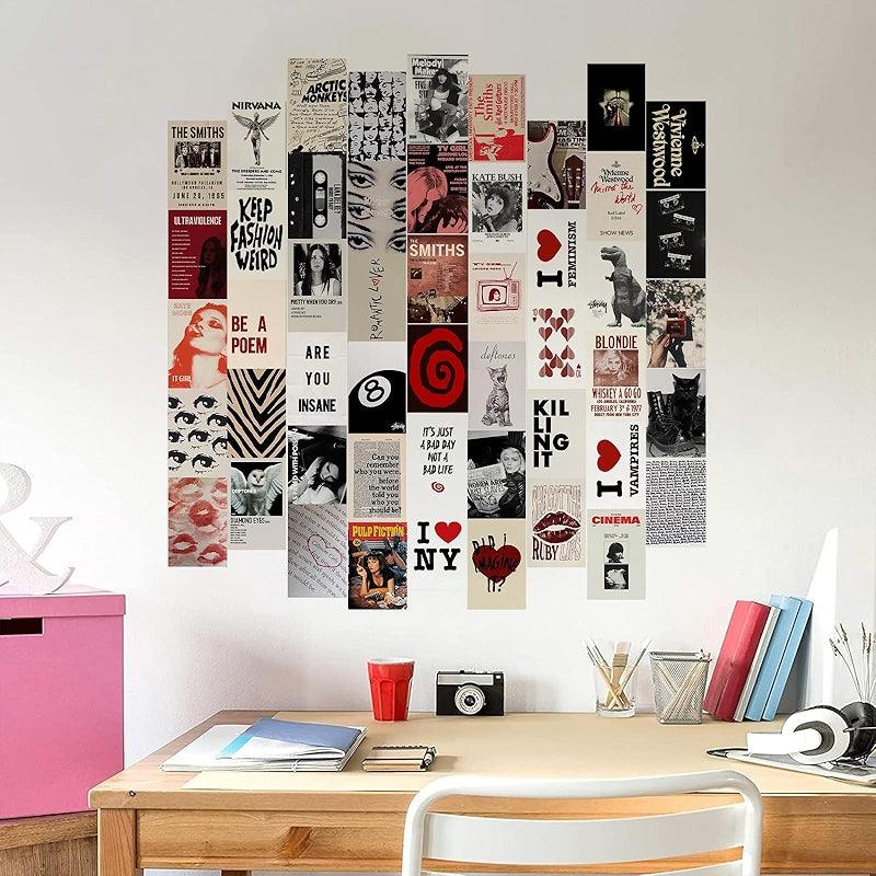 Dark Academia Wall Collage Kit With 70 Aesthetic Pictures-Original Frame