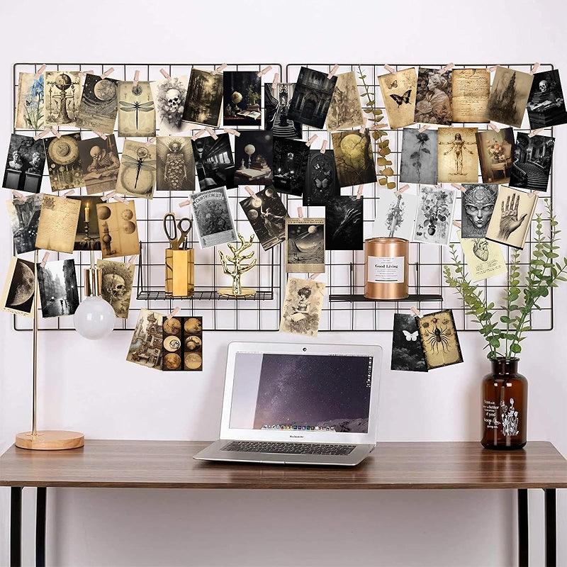 Dark Academia Wall Collage Kit With 70 Aesthetic Pictures-Original Frame