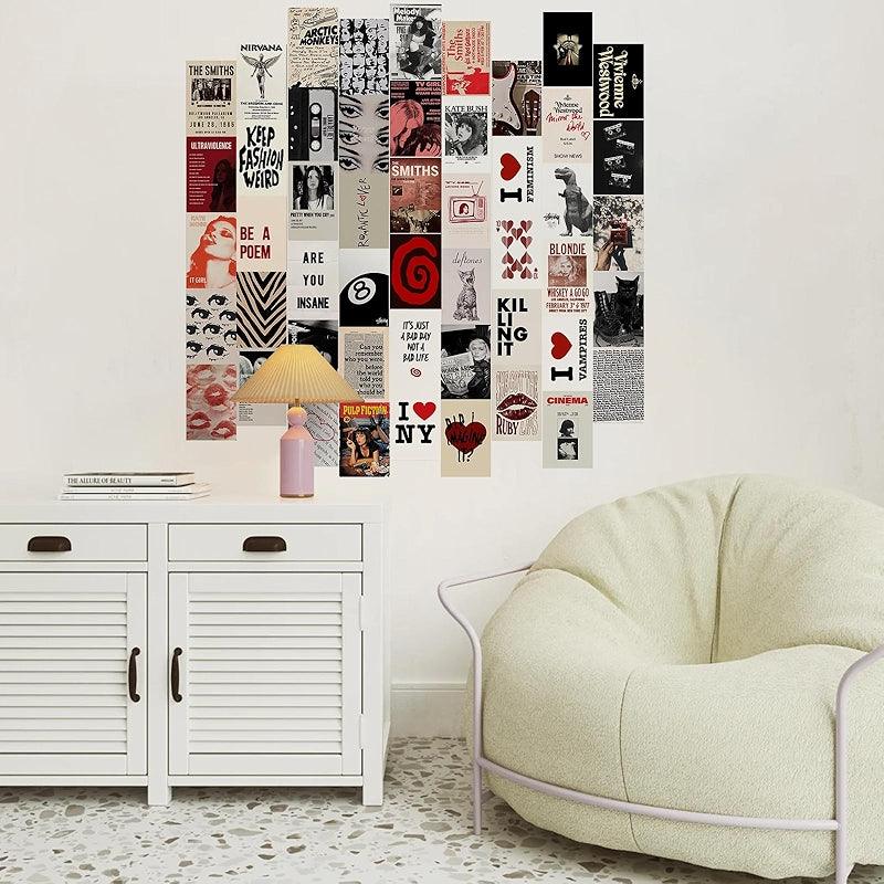 Dark Academia Wall Collage Kit With 70 Aesthetic Pictures-Original Frame