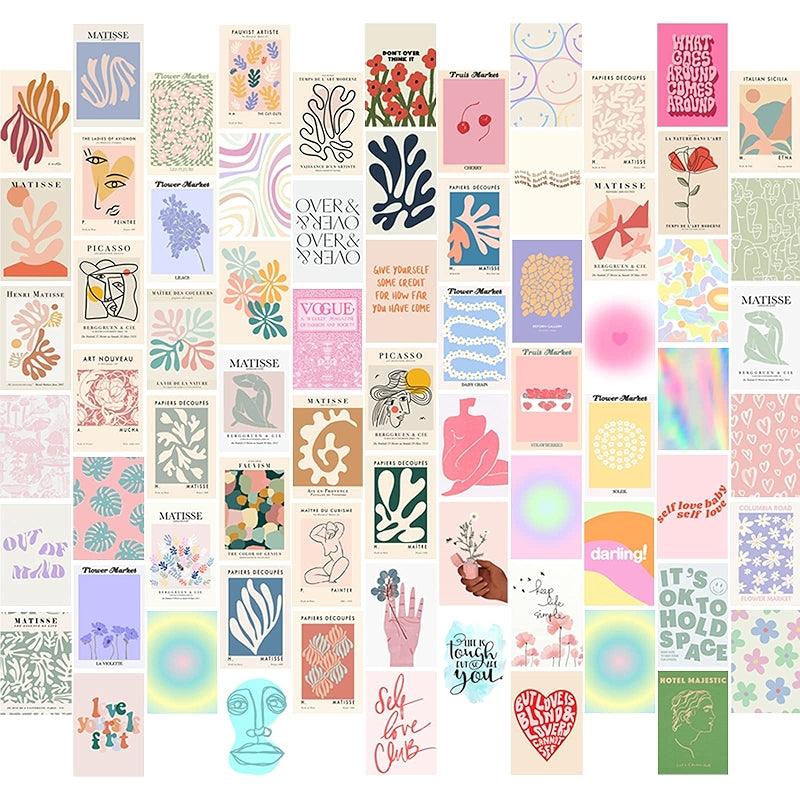 Dark Academia Wall Collage Kit With 70 Aesthetic Pictures-Original Frame