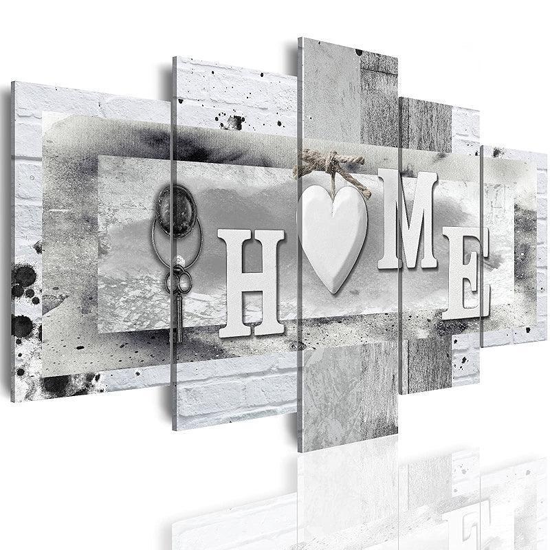 Orchid Flowers Canvas Print Abstract Floral Artwork-Original Frame