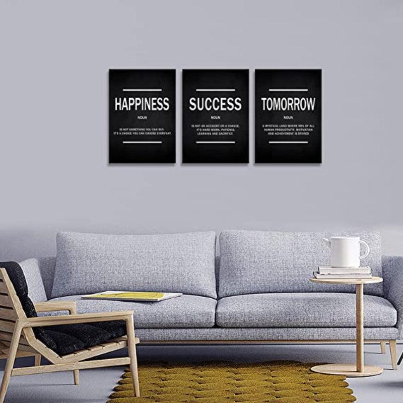 3 Panels Modern Framed Canvas Wall Art Poster Frames-Original Frame