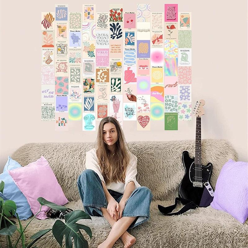 Dark Academia Wall Collage Kit With 70 Aesthetic Pictures-Original Frame